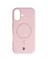 Silikonowe etui z pierścieniem magnetycznym Bizon Soft Case Magnetic do Apple iPhone 17 jasnoróżowe