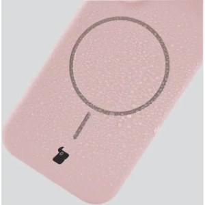 Silikonowe etui z pierścieniem magnetycznym Bizon Soft Case Magnetic do Apple iPhone 17 jasnoróżowe