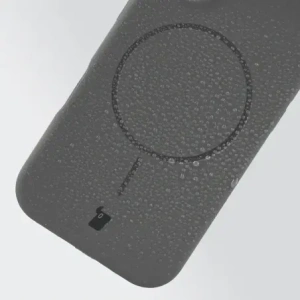Silikonowe etui z pierścieniem magnetycznym Bizon Soft Case Magnetic do Apple iPhone 17 Pro grafitowe