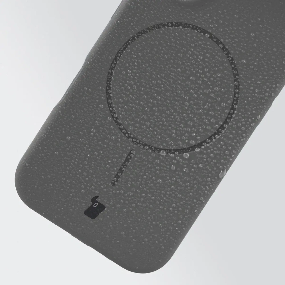 Silikonowe etui z pierścieniem magnetycznym Bizon Soft Case Magnetic do Apple iPhone 17 Pro grafitowe