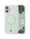 Silikonowe etui z pierścieniem magnetycznym Bizon Soft Case Magnetic do Apple iPhone 17 pistacjowe