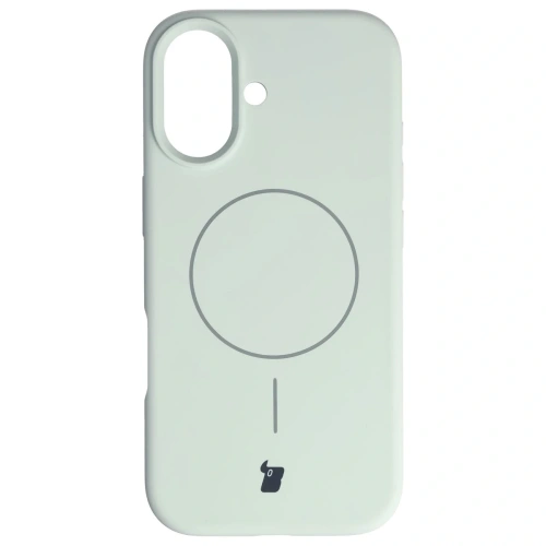Silikonowe etui z pierścieniem magnetycznym Bizon Soft Case Magnetic do Apple iPhone 17 pistacjowe