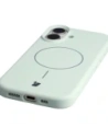 Silikonowe etui z pierścieniem magnetycznym Bizon Soft Case Magnetic do Apple iPhone 17 pistacjowe
