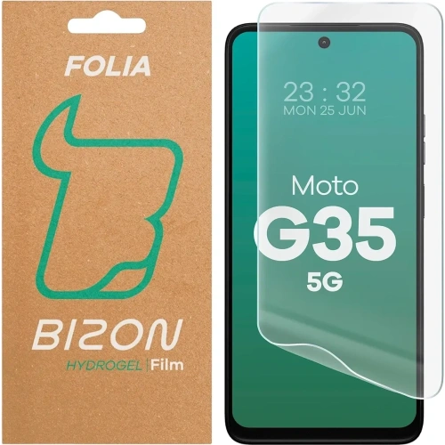 Folia hydrożelowa na ekran Bizon Glass Hydrogel Front do Motorola Moto G35 5G