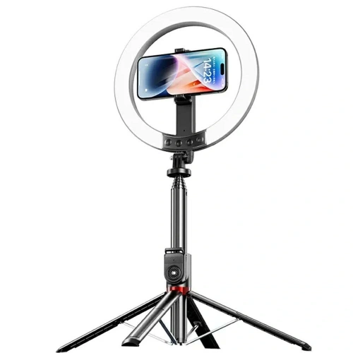 Uchwyt na telefon z lampą USAMS ZB323 10-calowa 1200mAh 2.3m czarny