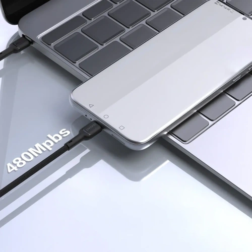 Kabel Dudao L9C 65W USB-C / USB-C 2m czarny