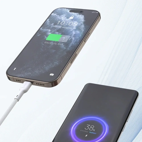 Kabel Dudao L9C Max 240W PD USB-C / USB-C 1.2m biały