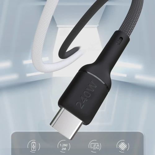 Kabel Dudao L9C Max 240W PD USB-C / USB-C 1.2m czarny