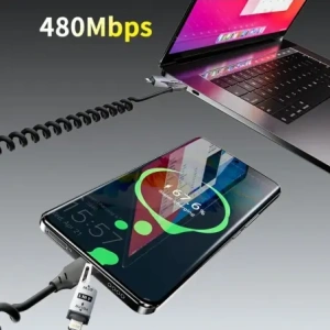 Kabel Dudao L20 Pro 4w1 USB-A, USB-C / Lightning, USB-C czarny