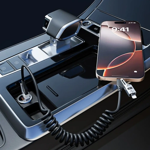 Kabel Dudao L20 Pro 4w1 USB-A, USB-C / Lightning, USB-C czarny