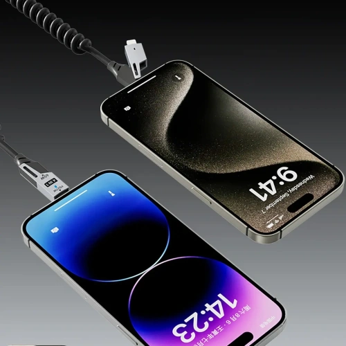 Kabel Dudao L20 Pro 4w1 USB-A, USB-C / Lightning, USB-C czarny