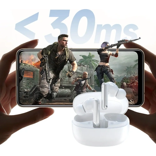 Bezprzewodowe słuchawki dokanałowe Dudao U21 TWS ANC ENC Bluetooth 5.4 białe