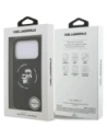 Etui Karl Lagerfeld Silicone Karl&Choupette Ring MagSafe do Apple iPhone 17 Pro czarny