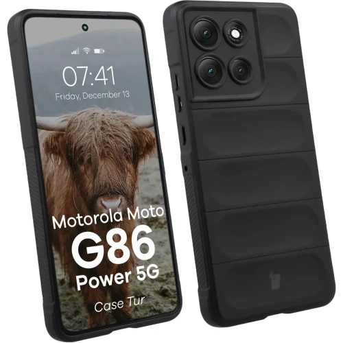 Pancerne etui Bizon Case Tur do Motorola Moto G86 Power 5G czarne