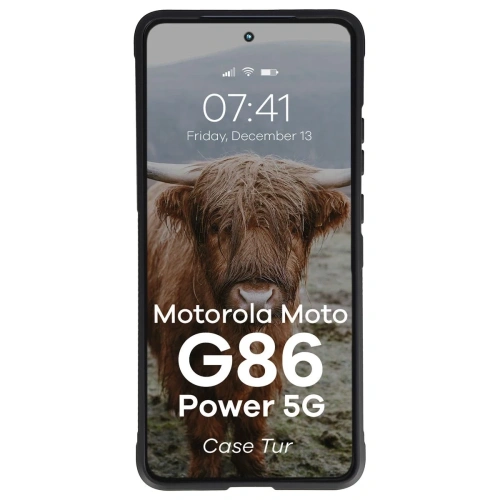 Pancerne etui Bizon Case Tur do Motorola Moto G86 Power 5G czarne