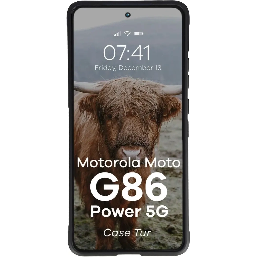 Pancerne etui Bizon Case Tur do Motorola Moto G86 Power 5G czarne