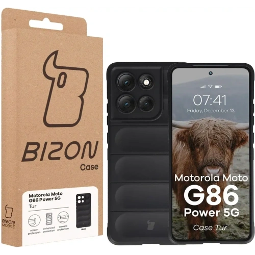Pancerne etui Bizon Case Tur do Motorola Moto G86 Power 5G czarne