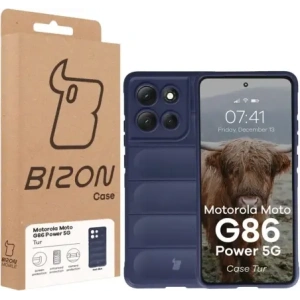 Pancerne etui Bizon Case Tur do Motorola Moto G86 Power 5G granatowe