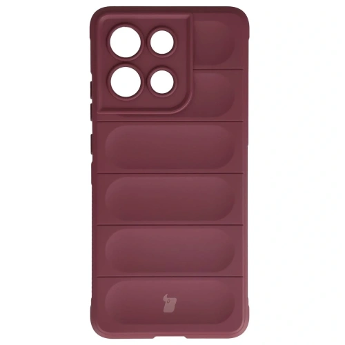 Pancerne etui Bizon Case Tur do Motorola Moto G86 Power 5G burgundowe