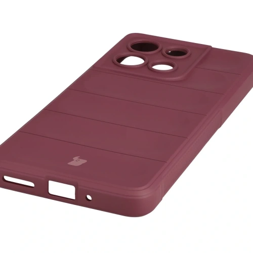 Pancerne etui Bizon Case Tur do Motorola Moto G86 Power 5G burgundowe