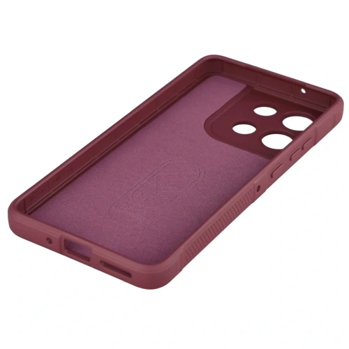 Pancerne etui Bizon Case Tur do Motorola Moto G86 Power 5G burgundowe