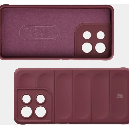Pancerne etui Bizon Case Tur do Motorola Moto G86 Power 5G burgundowe