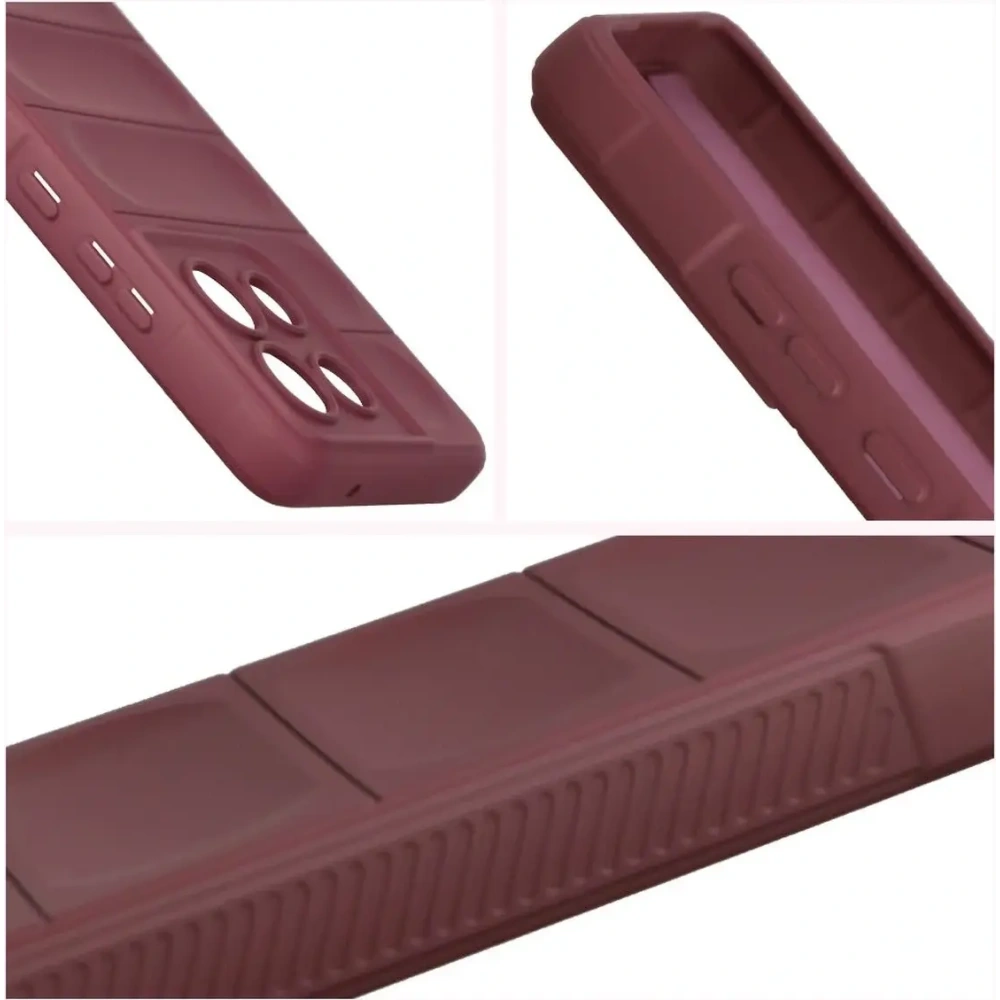 Pancerne etui Bizon Case Tur do Motorola Moto G86 Power 5G burgundowe