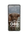 Pancerne etui Bizon Case Tur do Motorola Moto G86 Power 5G jasnoszare