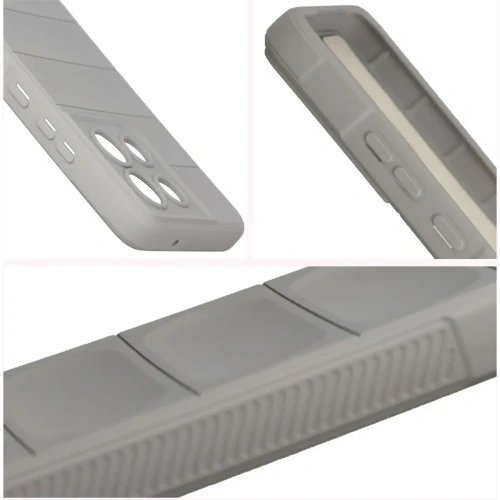 Pancerne etui Bizon Case Tur do Motorola Moto G86 Power 5G jasnoszare