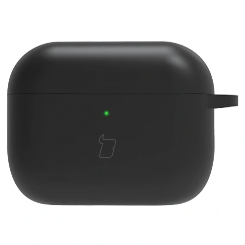 Silikonowe etui z karabińczykiem Bizon Case Headphone Silicone do AirPods Pro 3 czarne