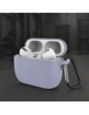 Silikonowe etui z karabińczykiem Bizon Case Headphone Silicone do AirPods Pro 3 szare