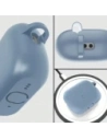 Silikonowe etui z karabińczykiem Bizon Case Headphone Silicone do AirPods Pro 3 szarobłękitne