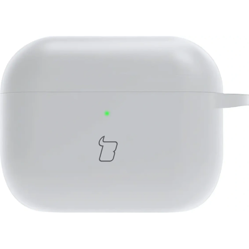 Silikonowe etui z karabińczykiem Bizon Case Headphone Silicone do AirPods Pro 3 białe