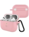 Silikonowe etui z karabińczykiem Bizon Case Headphone Silicone do AirPods Pro 3 różowe