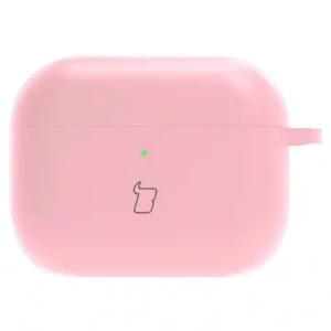 Silikonowe etui z karabińczykiem Bizon Case Headphone Silicone do AirPods Pro 3 różowe