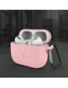 Silikonowe etui z karabińczykiem Bizon Case Headphone Silicone do AirPods Pro 3 różowe