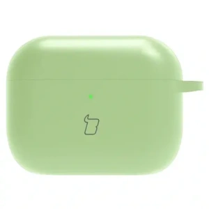 Silikonowe etui z karabińczykiem Bizon Case Headphone Silicone do AirPods Pro 3 jasnozielone