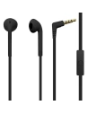 PURO ICON Stereo Earphones with flat cable and microphone (black)
