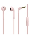 PURO ICON Stereo Earphones with flat cable and microphone (sand pink)
