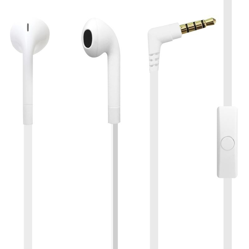 Puro Distributor - 8033830278389 - PUR134WHT - PURO ICON Stereo Earphones with flat cable and microphone (white) - B2B homescreen