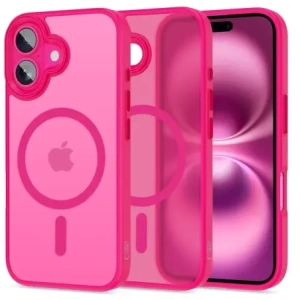 Etui Tech-Protect MagMat MagSafe do Apple iPhone 16 Blazing Pink