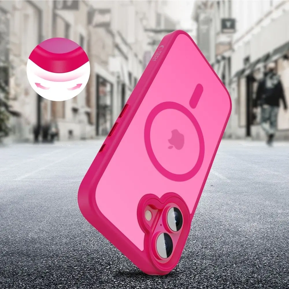 Etui Tech-Protect MagMat MagSafe do Apple iPhone 16 Blazing Pink