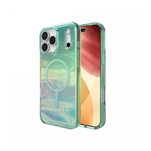 Etui ZAGG Milan Snap do Apple iPhone 17 Pro Max MagSafe (iridescent oil slick)
