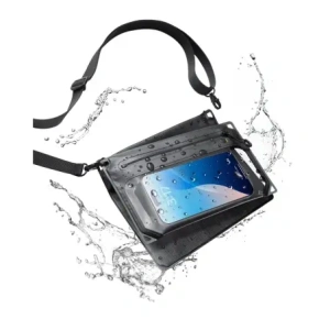 Spigen A640 Husă Universală Impermeabilă Crossbag Neagră