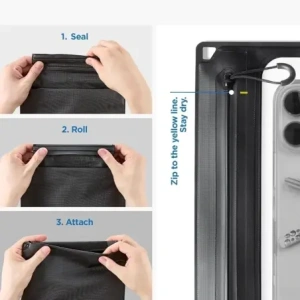 Spigen A640 Univerzális Vízálló Táska Keresztpánt Fekete