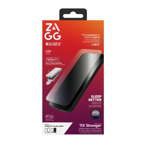 Szkło z filtrem światła niebieskiego ZAGG Invisibleshield Glass XTR5 do Apple iPhone 17 Pro Max