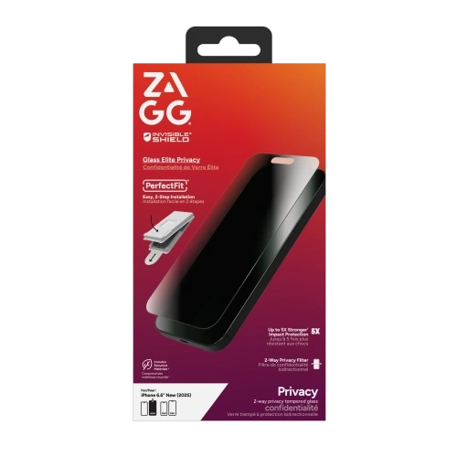 Szkło prywatyzujące ZAGG Invisibleshield Glass Elite Privacy do Apple iPhone Air