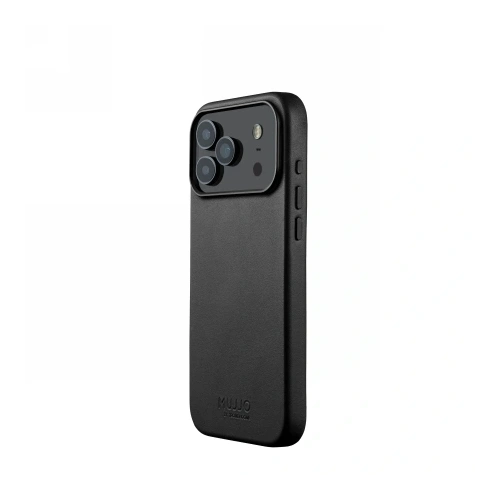 Etui Mujjo Leather Case do Apple iPhone 17 Pro MagSafe (black)
