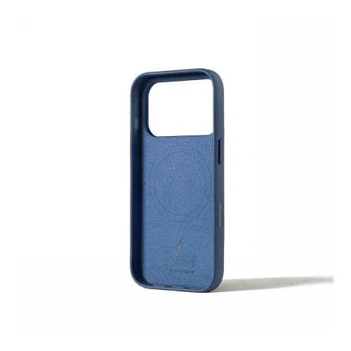 Etui Mujjo Leather Case do Apple iPhone 17 Pro MagSafe (monaco blue)