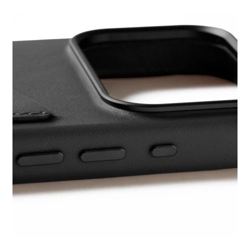 Etui Mujjo Wallet Leather Case do Apple iPhone 17 Pro MagSafe (black)